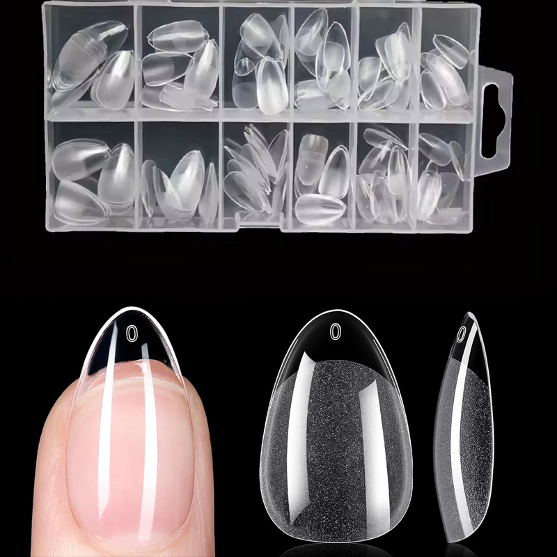 Resin Art Use - Ultrakorte amandelvormige X-stijl nageltips - 120