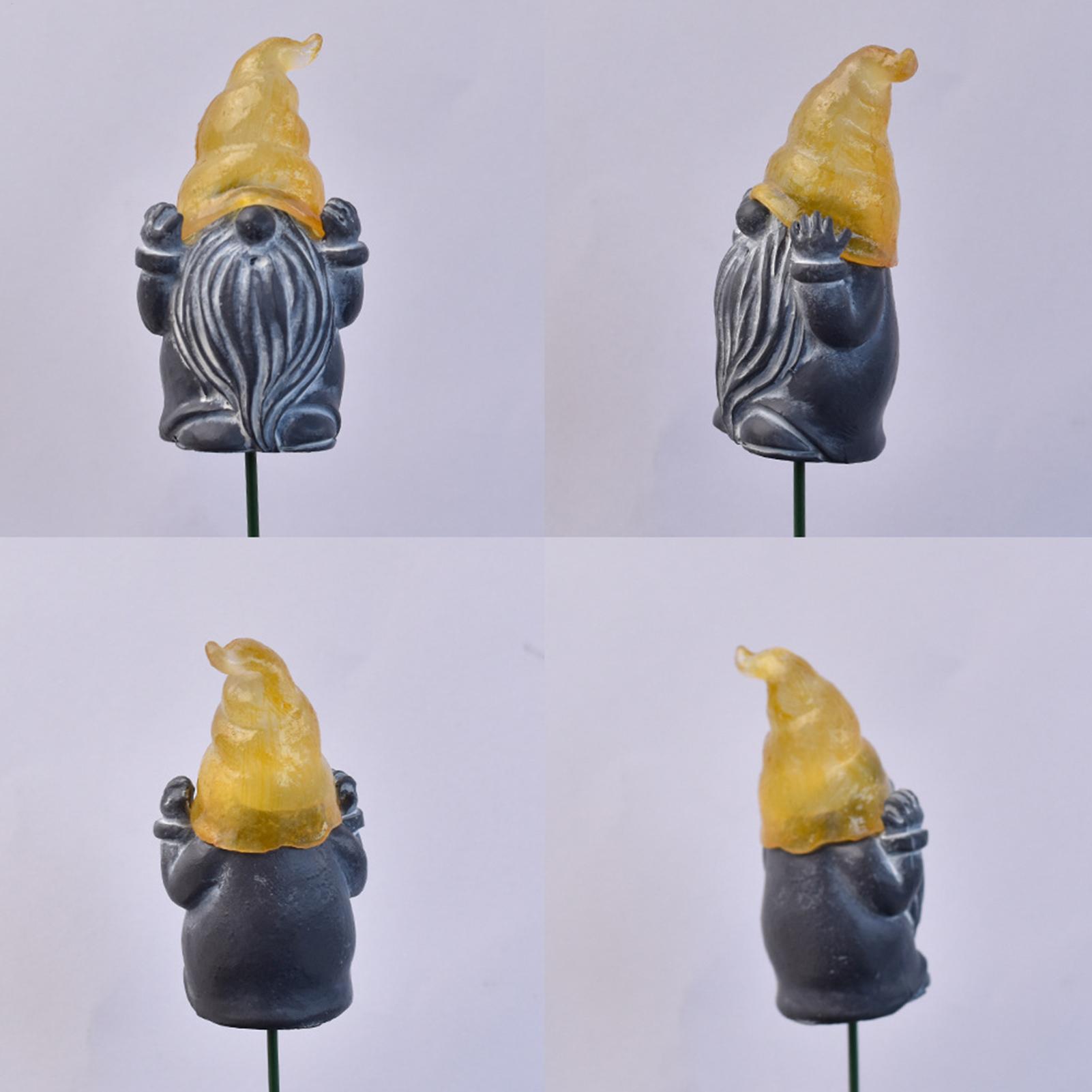 Resin Art Flowers - Decoratieve tuinpalen 3-delige gloeiende hars buiten