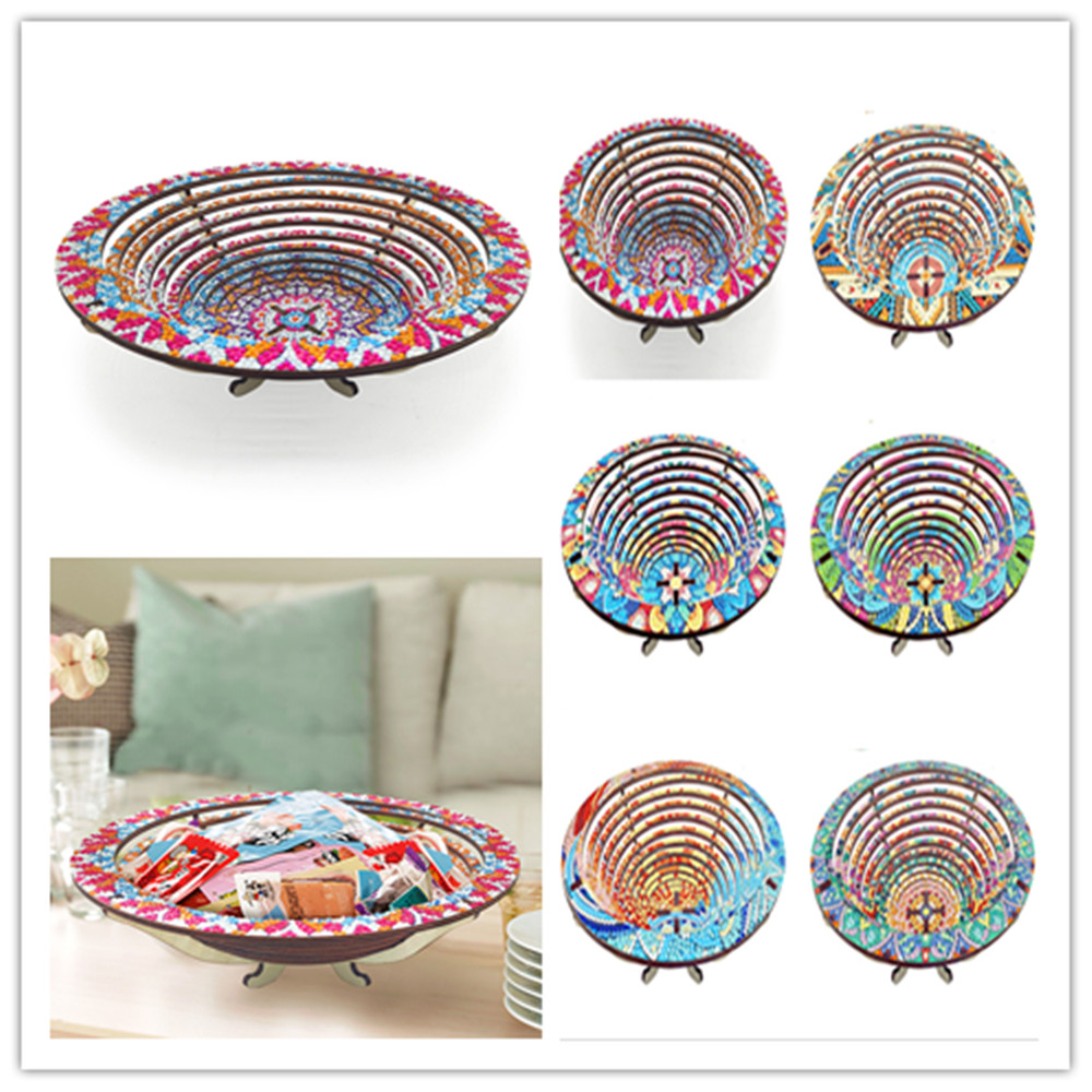 Resin Art Wooden Tray - Houten Mandala 5D Diamond Painting Tray