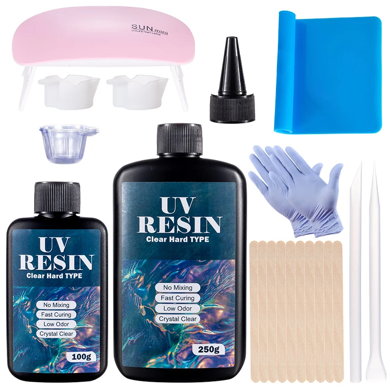 Resin Art Jewellery - Harde UV-harslijmset Snel uithardende epoxyhars UV-lijm