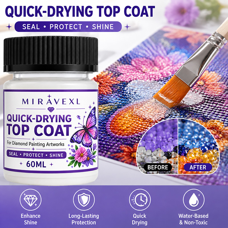 Resin Art Painting - Diamant Schilderij Sealant 60ml met borstel