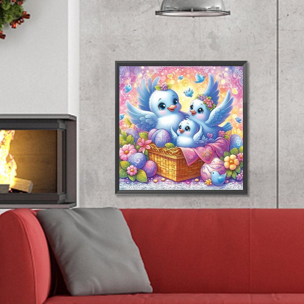 Resin Art Painting - Diamond Painting Familie Kerst Vader Volledige