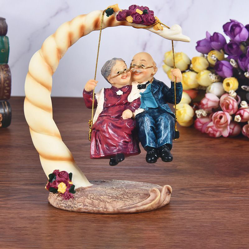 Resin Art Decoration Items - Chinese Swing Oude Koppels Hars Beeldjes