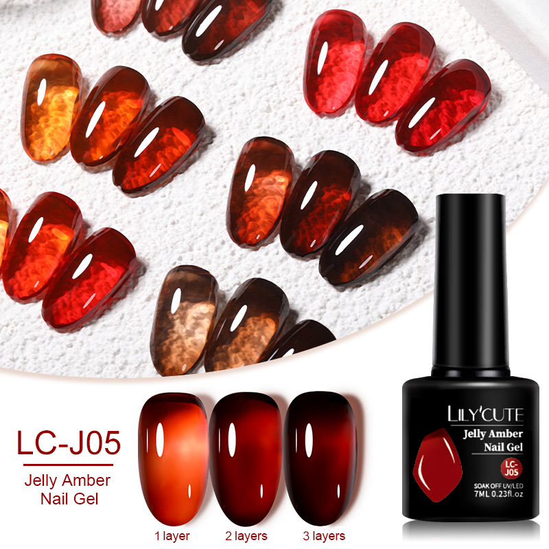 Resin Dye Opaque - LILYCUTE 7ML Jelly Amber Gel Nagellak