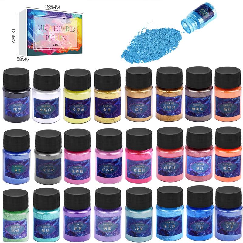 Resin Dye Opaque - 24 Kleuren Epoxyhars Dye Mica Poeder