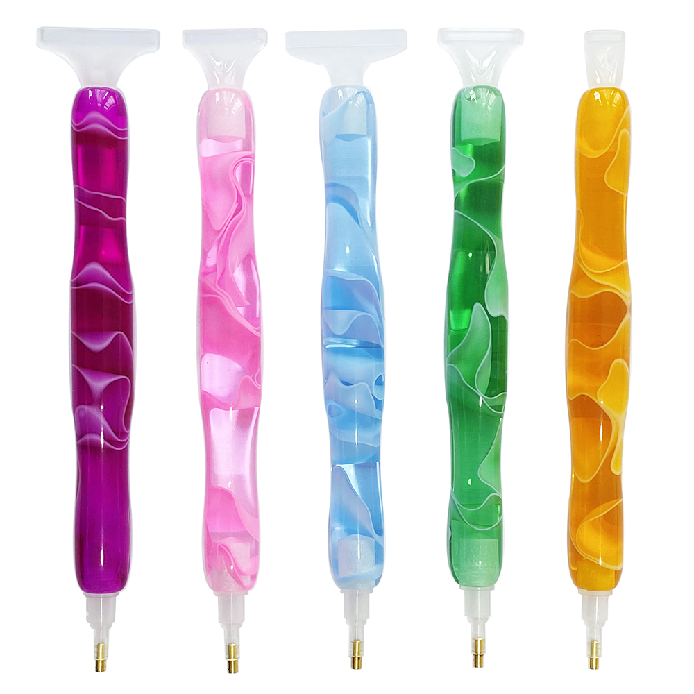 Resin Art Painting - Kleurrijke harsdiamant schilderpen met 5 verwisselbare
