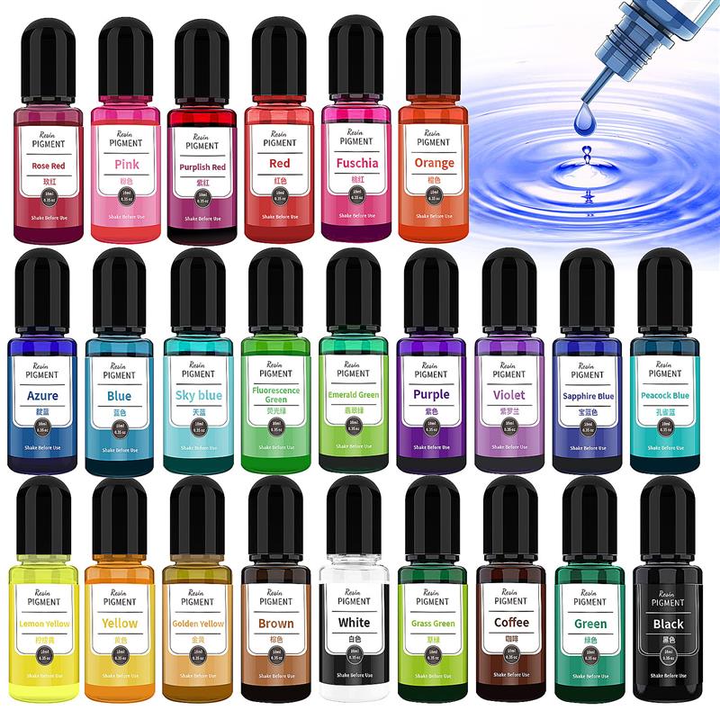 Resin Dye Opaque - 24 Kleuren Kunst Inkt Alcohol Hars