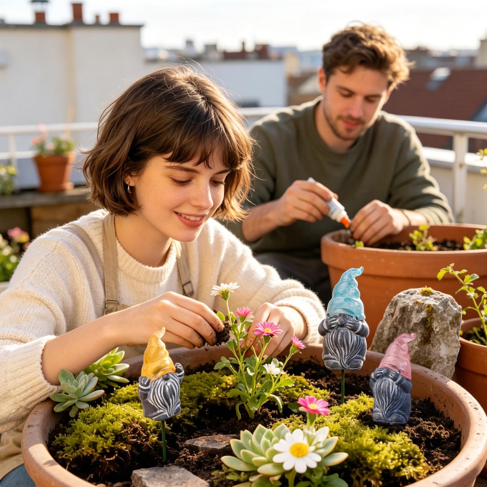 Decoratieve tuinpalen 3-delige - Resin Art Flowers recensie en prijs