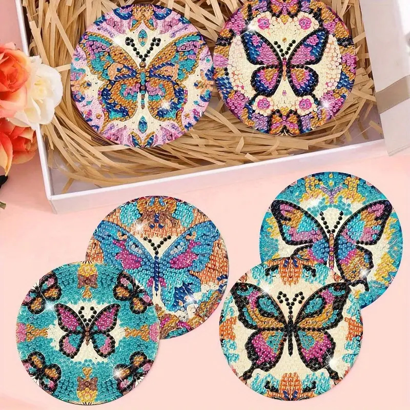 8 stuks Diamond Art schilderij - Resin Art Coasters recensie en prijs