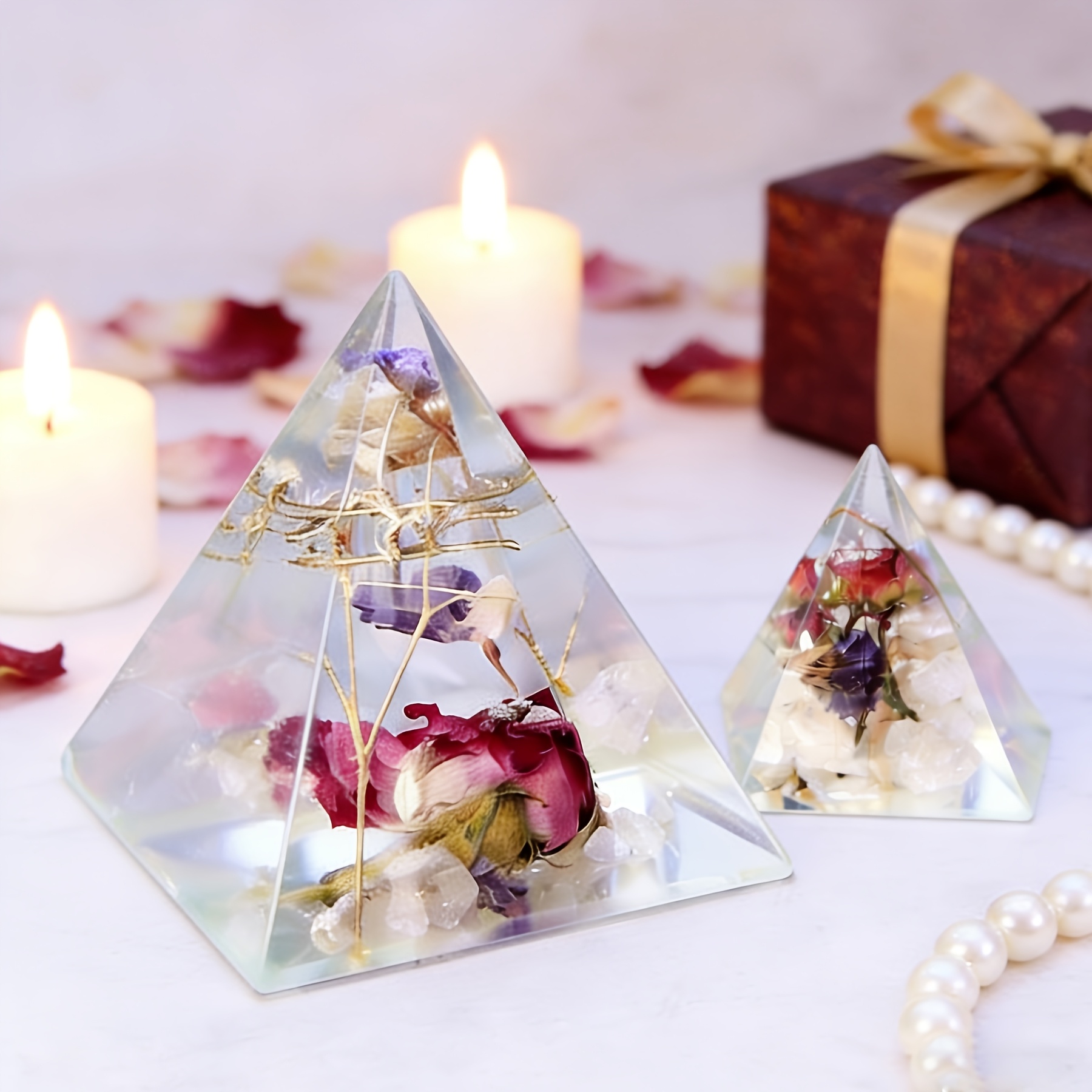 5-delige piramidevormige harsm - Resin Art Jewellery recensie en prijs
