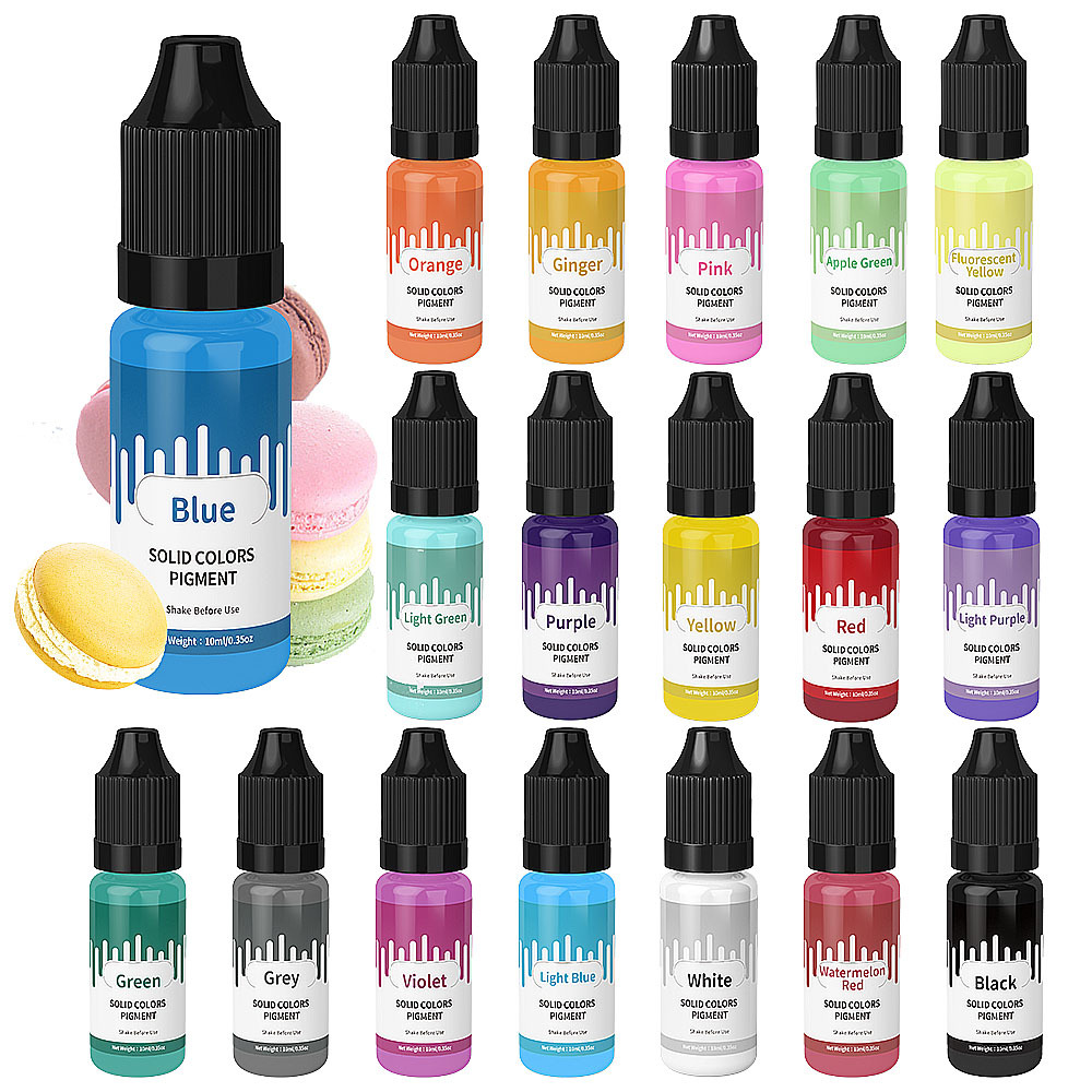 18 Kleuren 10 ml Macaron Effen - Resin Dye Opaque recensie en prijs