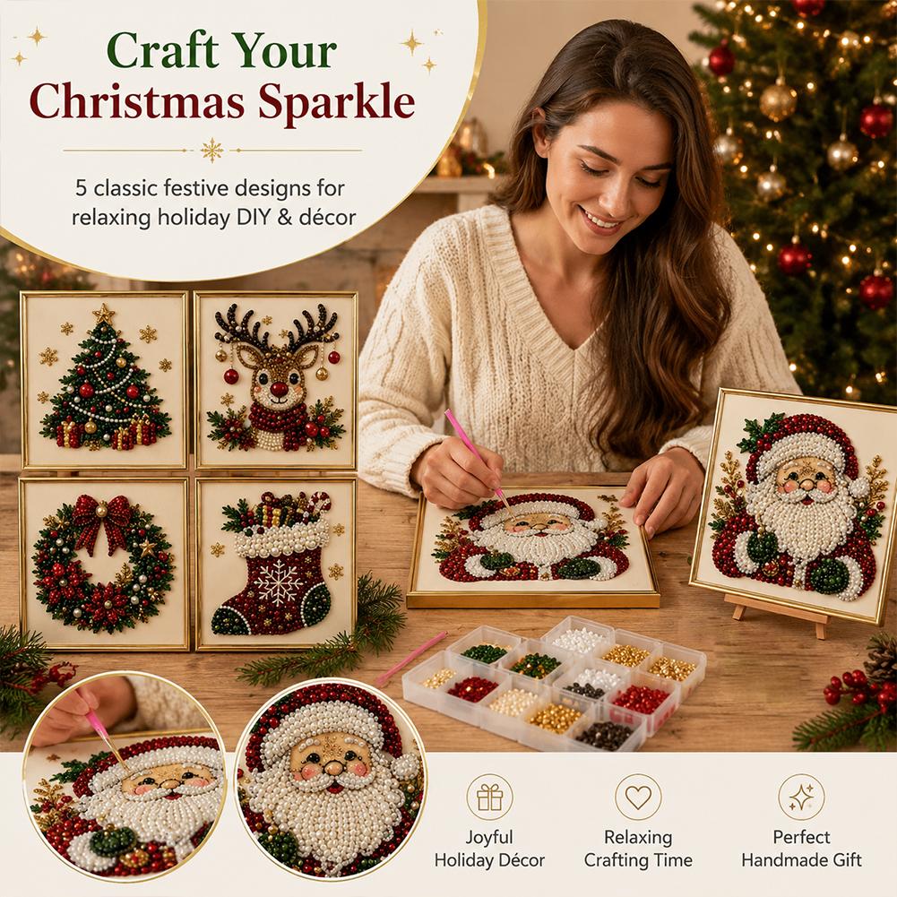 Kerstmis Kerstman Parel Kunst  - Resin Art Wall Decor recensie en prijs