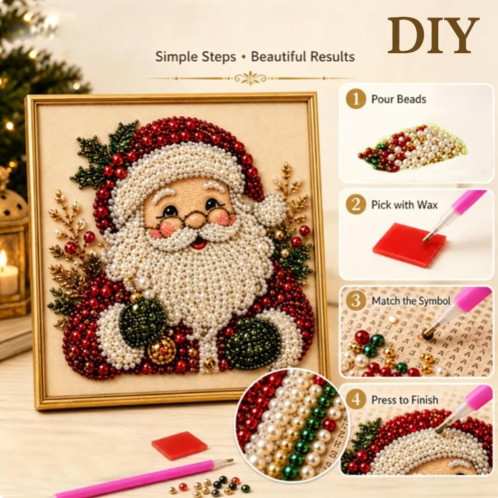 Kerstmis Kerstman Parel Kunst  - Resin Art Wall Decor recensie en prijs