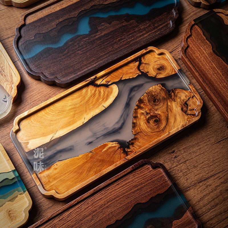 Japanse Zen-stijl Thuja houten - Resin Art Wooden Tray recensie en prijs