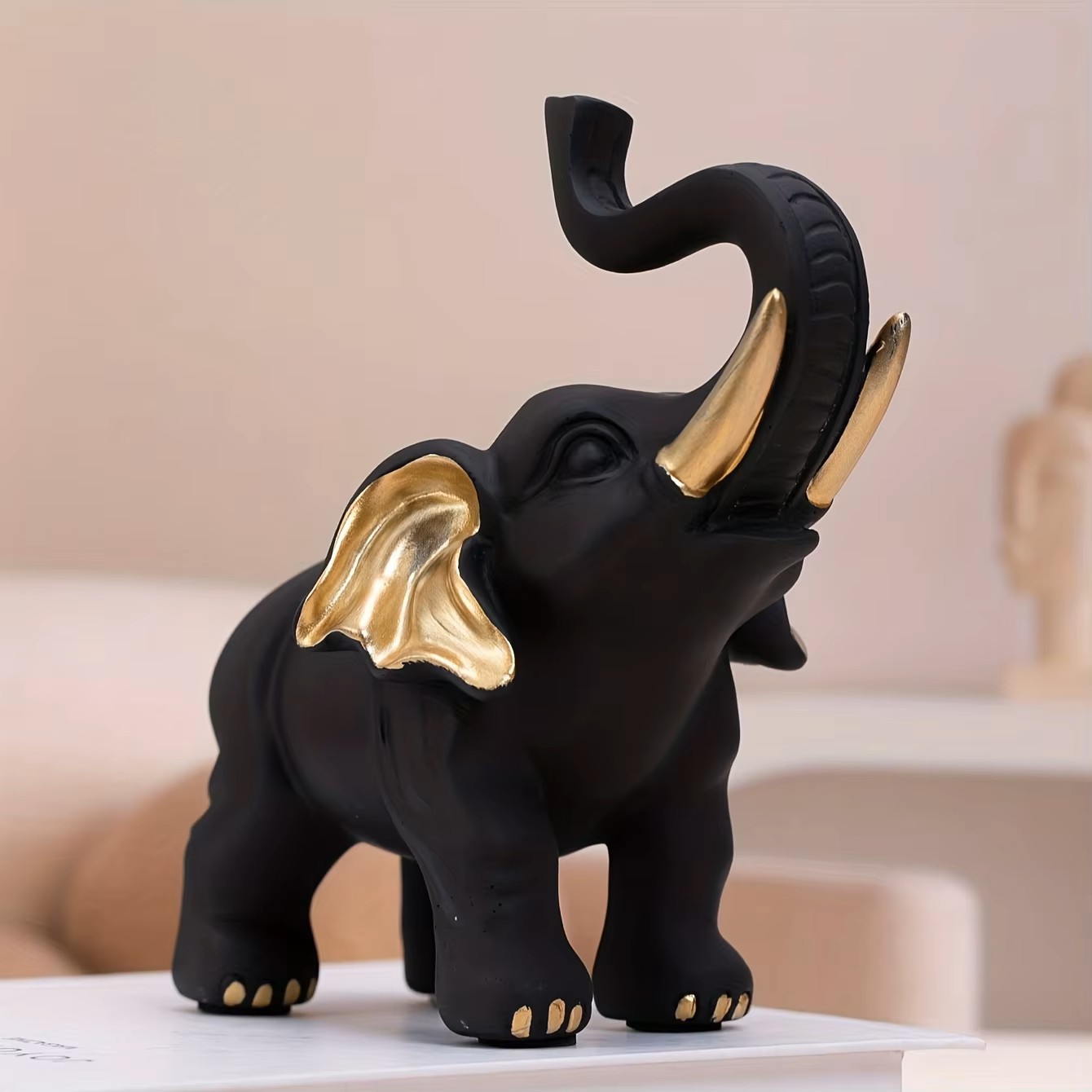 1-delig zwart goud geluksolifa - Resin Art Decoration Items recensie en prijs