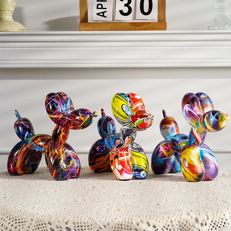 Hars Graffiti Ballon Hond Beel - Resin Art Decoration Items recensie en prijs