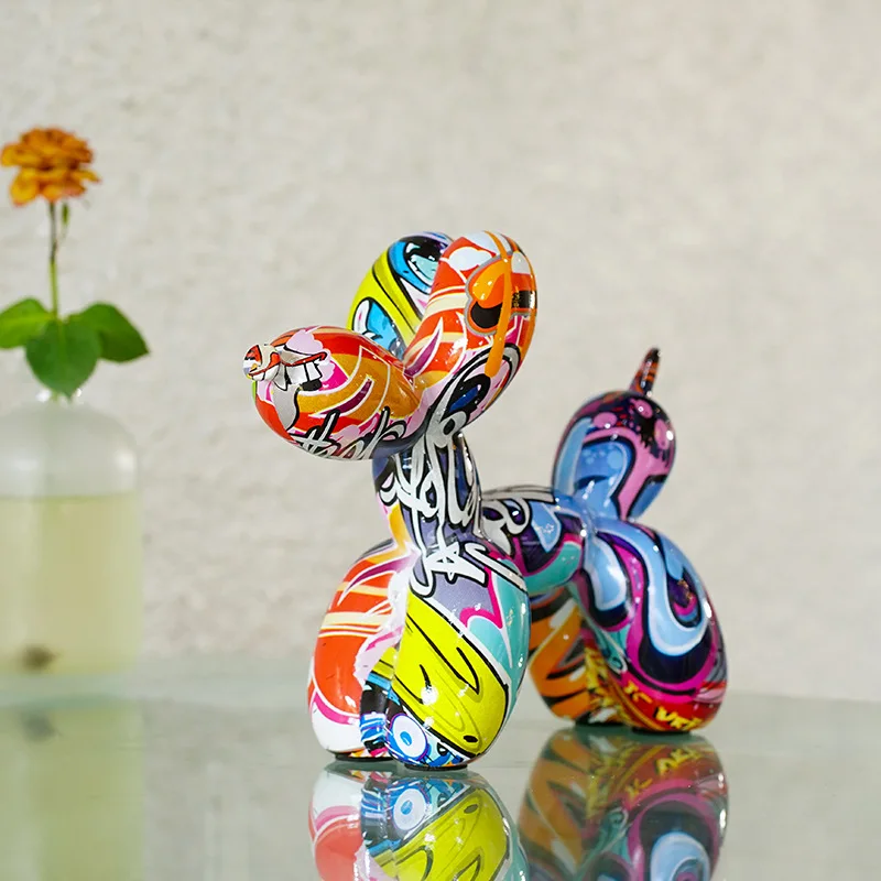 Hars Graffiti Ballon Hond Beel - Resin Art Decoration Items recensie en prijs
