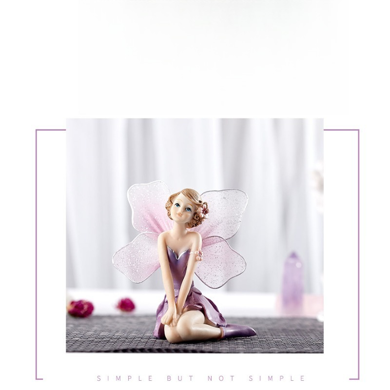 Miniatuur Bloemenfee Figuurje  - Resin Art Decoration Items recensie en prijs
