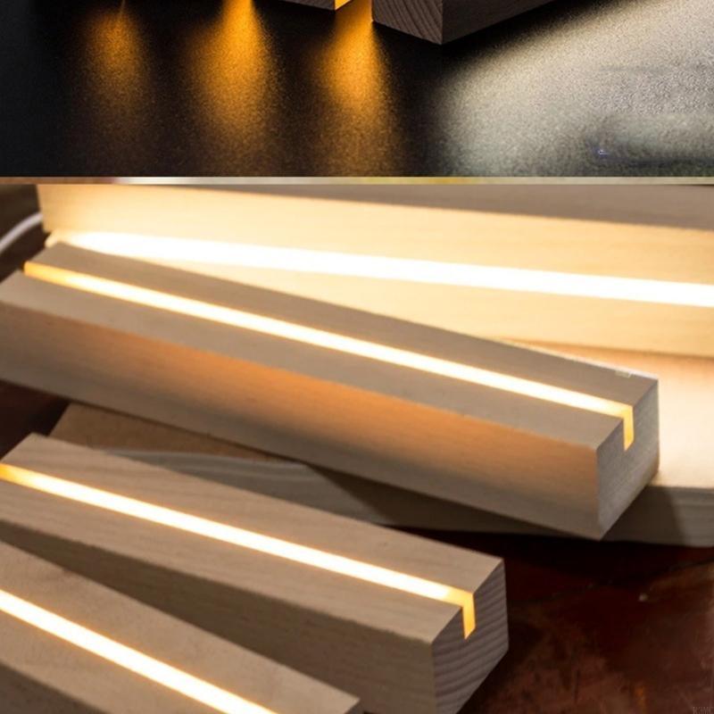 R3MC houten licht display base - Resin Art Use recensie en prijs