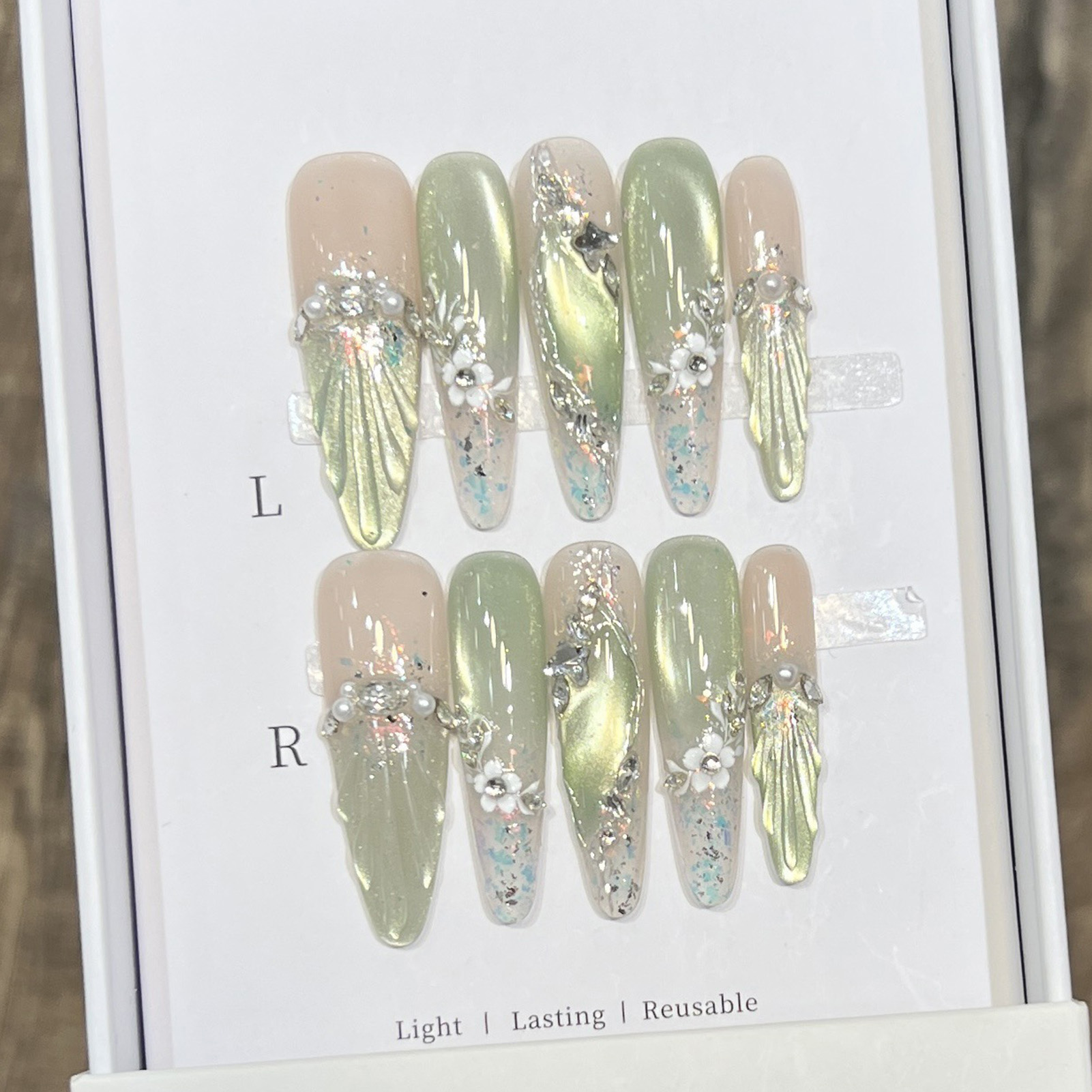 10 stuks lange amandel nepnage - Resin Art Flowers recensie en prijs