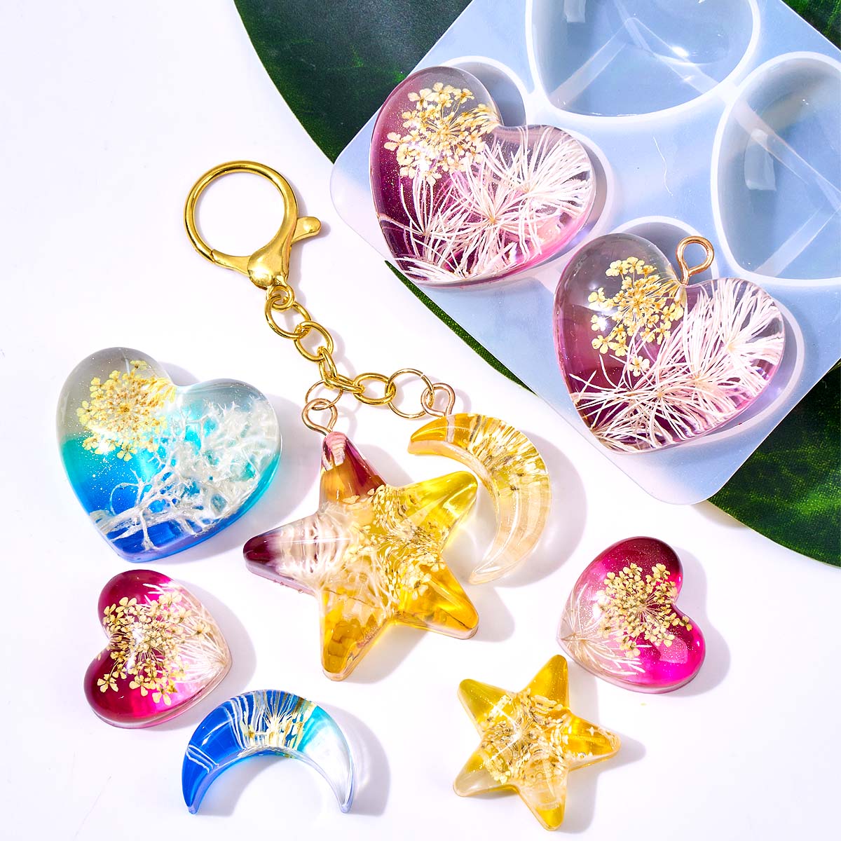Hart Ster Maan Hanger Silicone - Resin Art Jewellery recensie en prijs