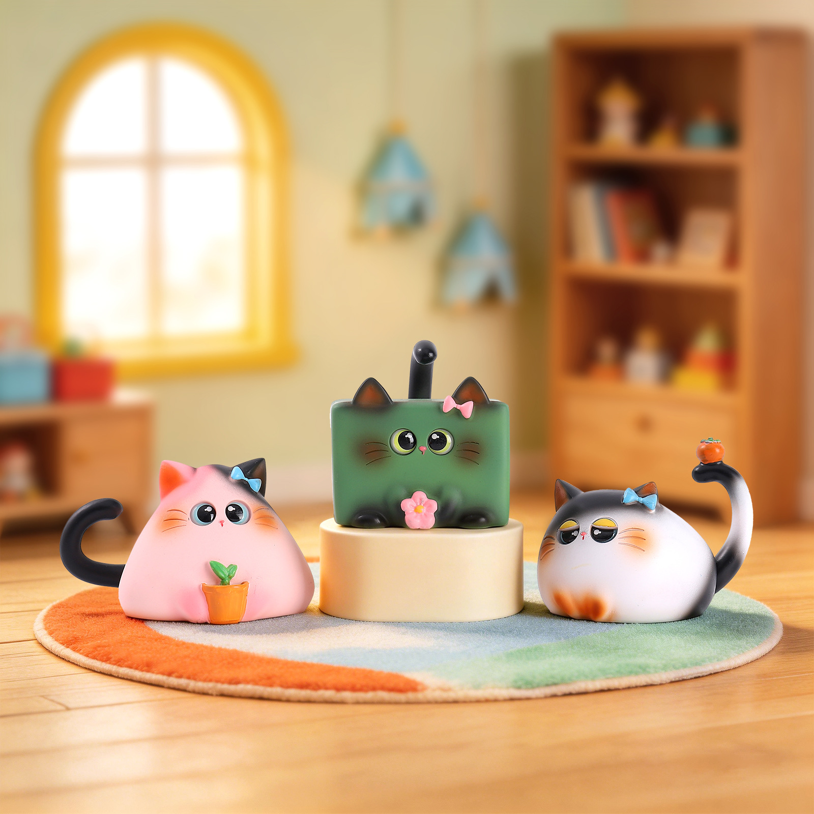 Blind Box Kat Beeldje Hars Cre - Resin Art Decoration Items recensie en prijs