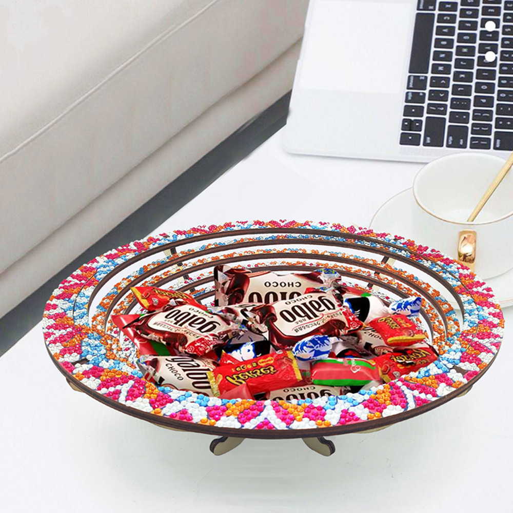 Houten Mandala 5D Diamond Pain - Resin Art Wooden Tray recensie en prijs