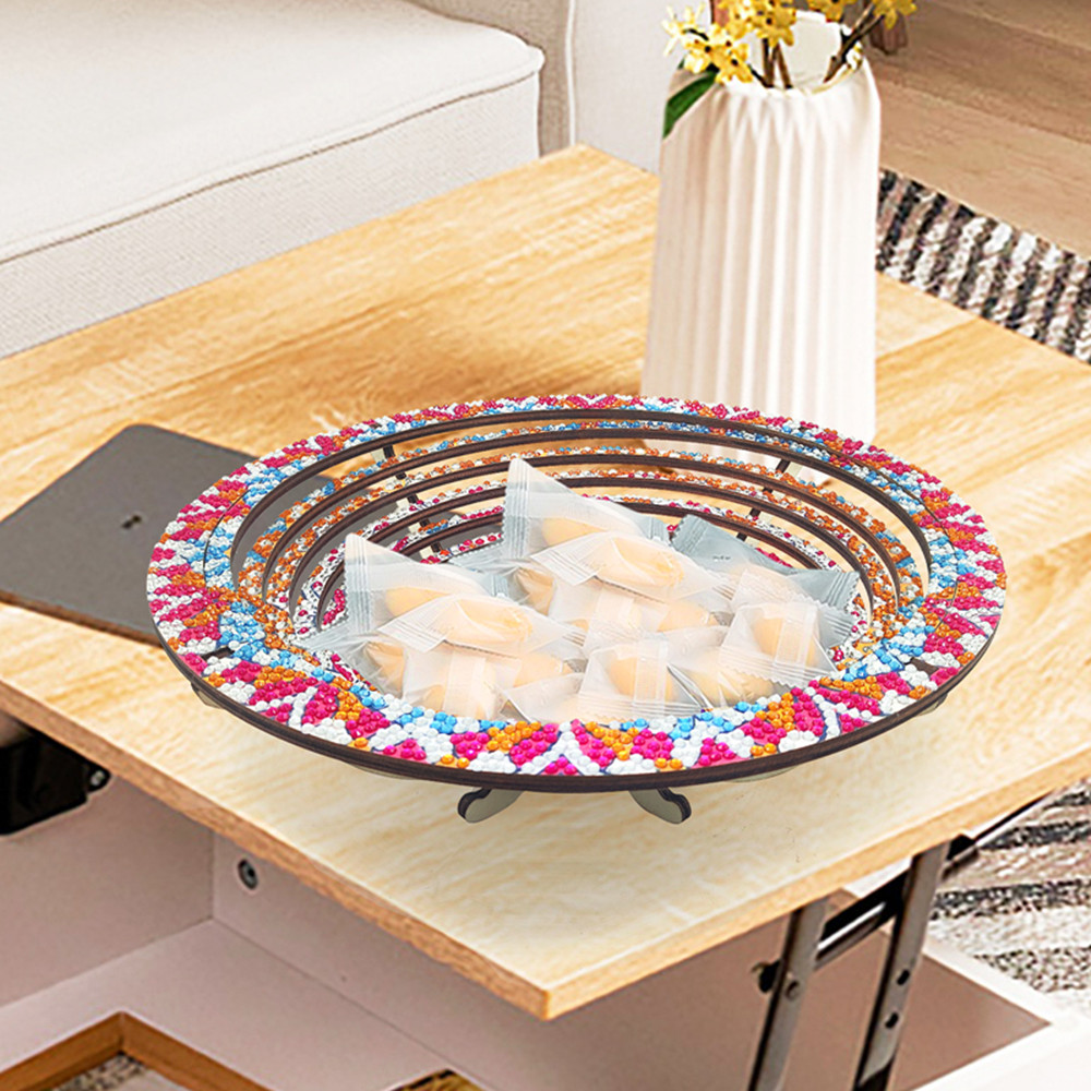 Houten Mandala 5D Diamond Pain - Resin Art Wooden Tray recensie en prijs