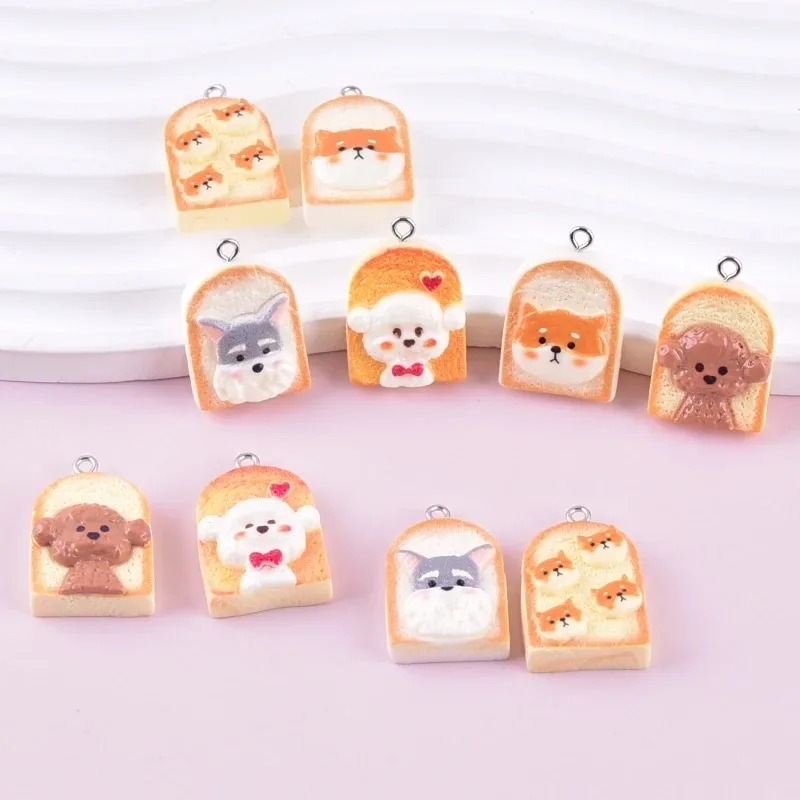 10 stuks schattige toast hond  - Resin Art Supplies recensie en prijs