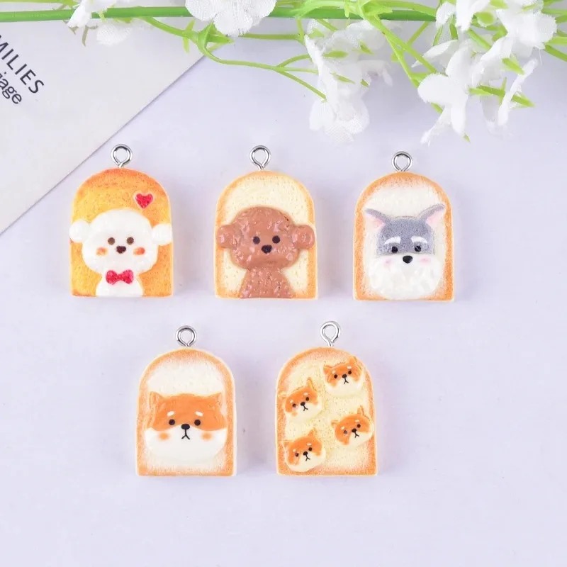 10 stuks schattige toast hond  - Resin Art Supplies recensie en prijs