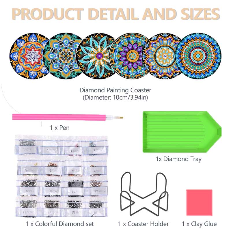 Diamond Painting Kunst Onderze - Resin Art Coasters recensie en prijs