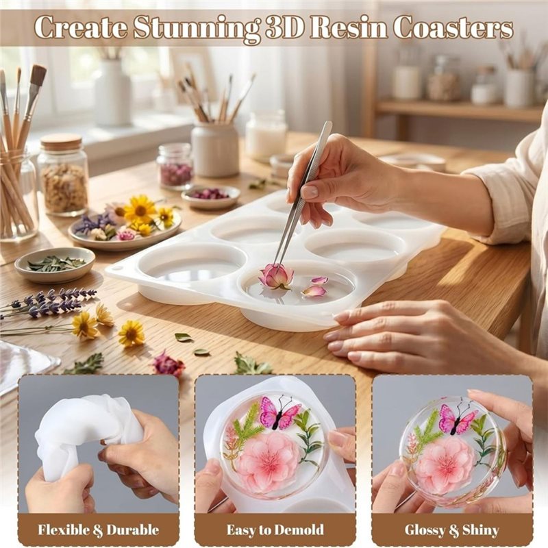 [ABFI!】 Harsmallen voor doe-he - Resin Art Coasters recensie en prijs
