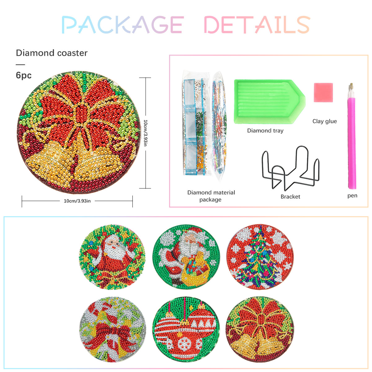 GATYZTORY 6 stks/set DIY Diama - Resin Art Coasters recensie en prijs