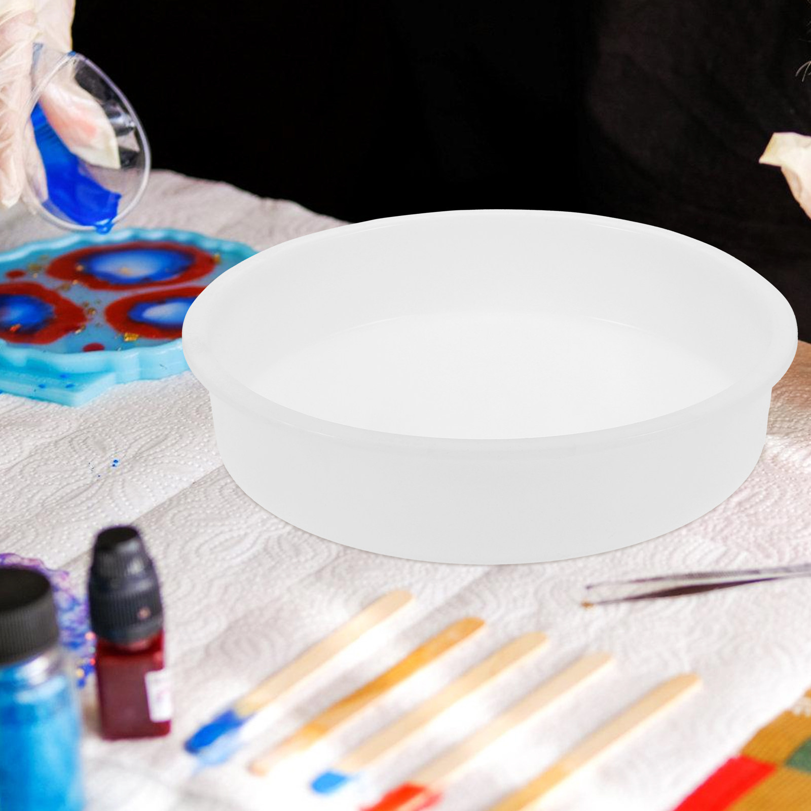 Premium ronde siliconen malset - Resin Art Wooden Tray recensie en prijs