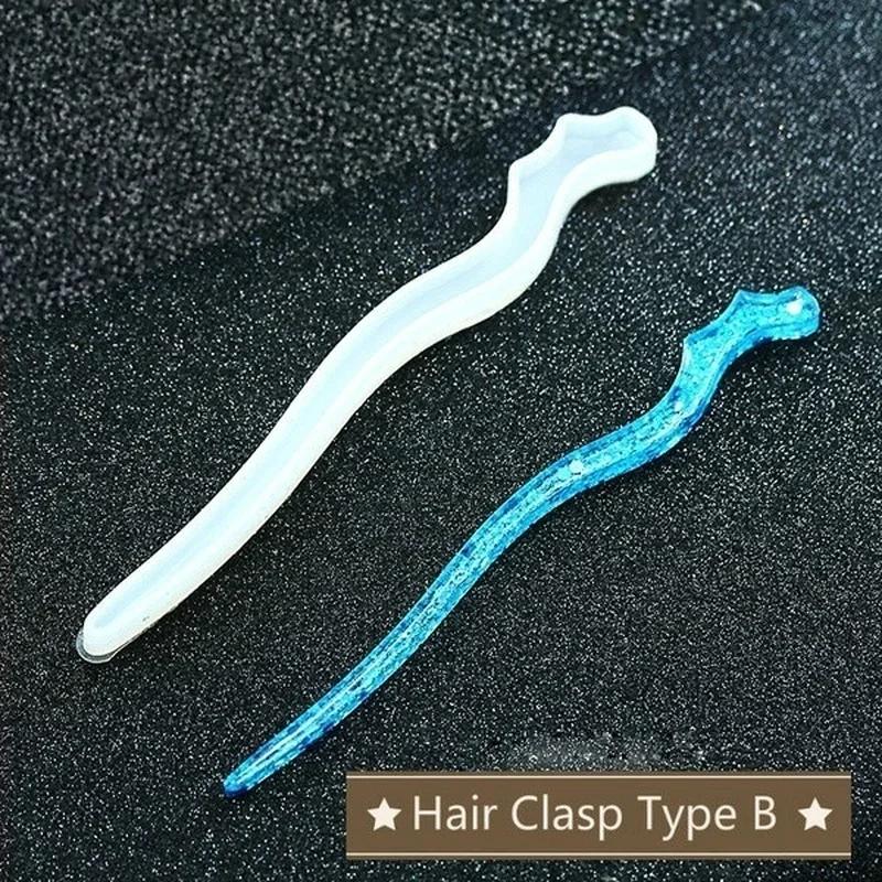 Nieuwe transparante haarspeld  - Resin Art Supplies recensie en prijs