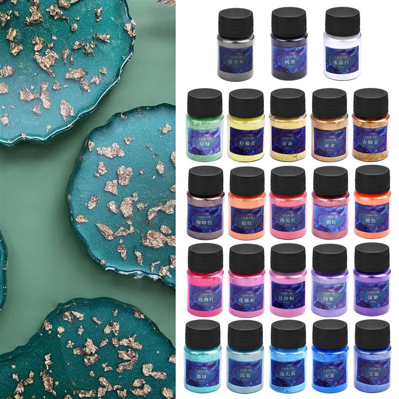24 Kleuren Epoxyhars Dye Mica  - Resin Dye Opaque recensie en prijs