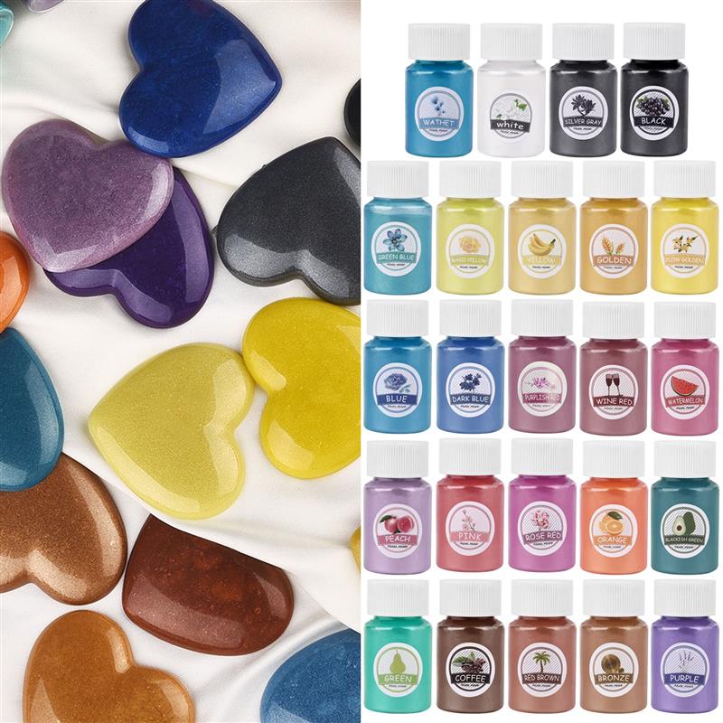 24 Kleuren Epoxyhars Dye Mica  - Resin Dye Opaque recensie en prijs