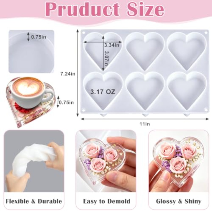 Diepe Coaster Harsenmallen Sil - Resin Art Coasters recensie en prijs