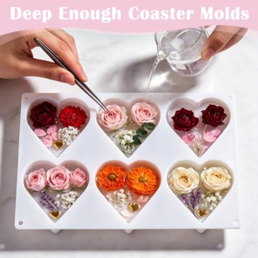 Diepe Coaster Harsenmallen Sil - Resin Art Coasters recensie en prijs
