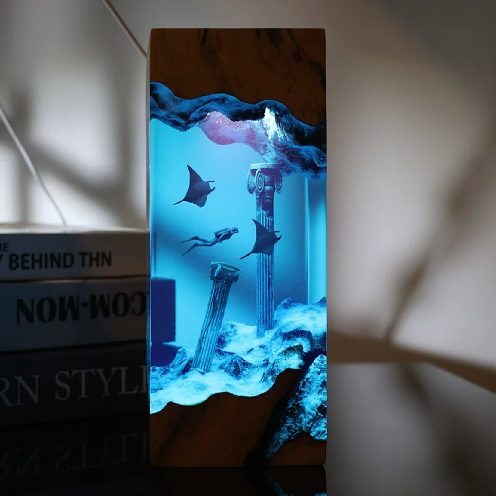 Manta Ray Nachtlamp Oceaan The - Resin Art Decoration Items recensie en prijs