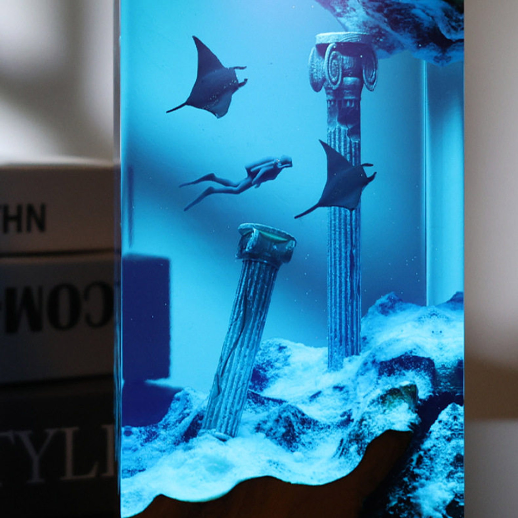 Manta Ray Nachtlamp Oceaan The - Resin Art Decoration Items recensie en prijs