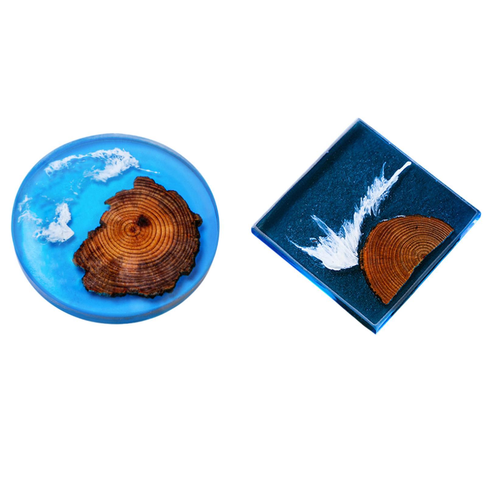 6-delige epoxy onderzetters ho - Resin Art Coasters recensie en prijs