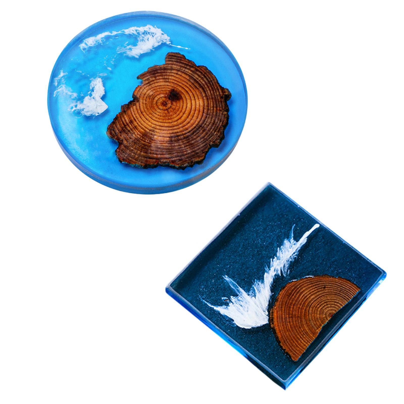 6-delige epoxy onderzetters ho - Resin Art Coasters recensie en prijs