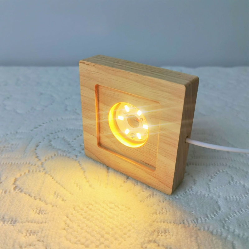 Vierkante LED-verlichting Disp - Resin Art Wooden Tray recensie en prijs