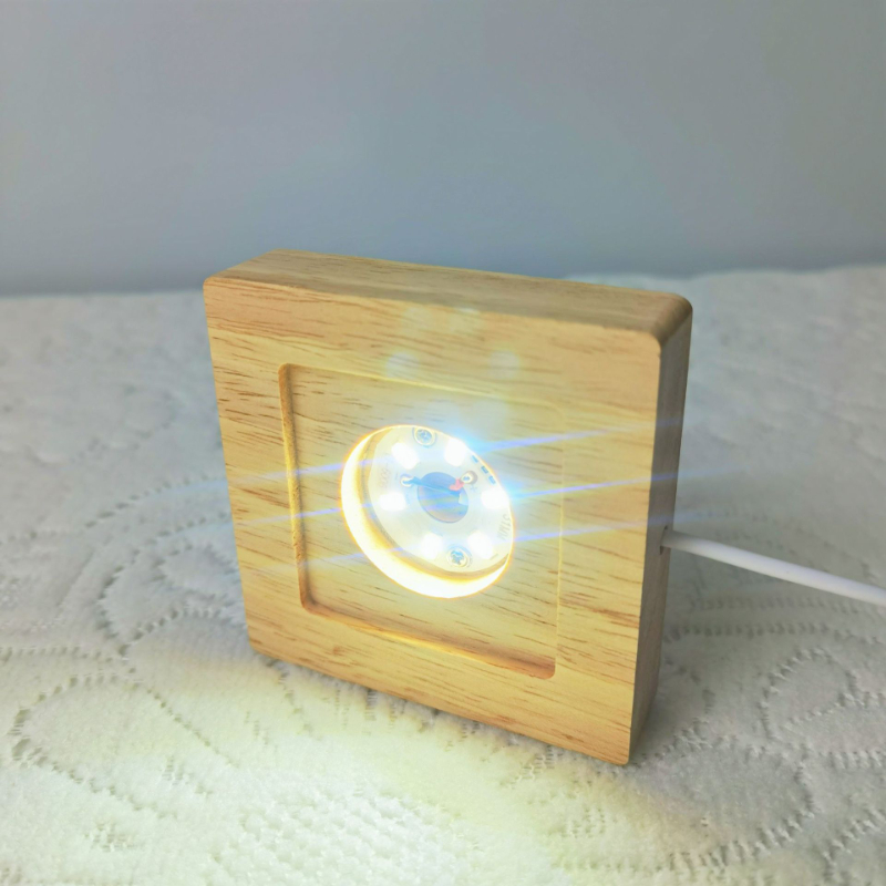 Vierkante LED-verlichting Disp - Resin Art Wooden Tray recensie en prijs