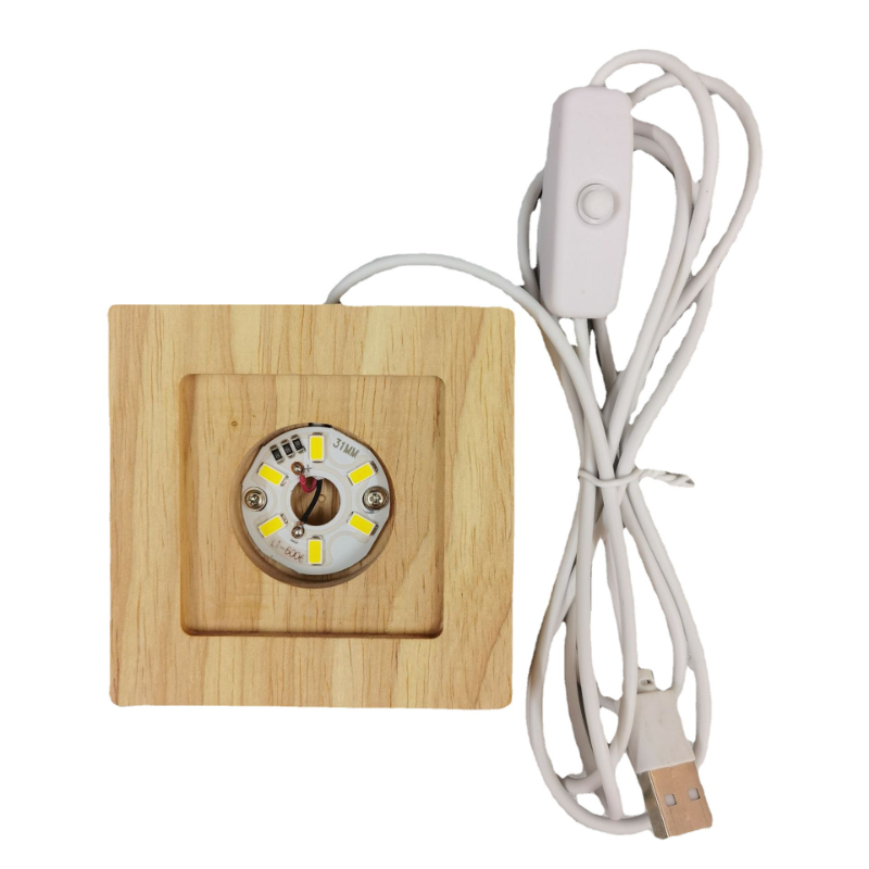 Vierkante LED-verlichting Disp - Resin Art Wooden Tray recensie en prijs