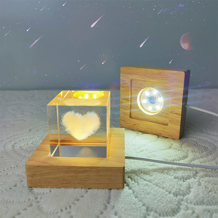 Vierkante LED-verlichting Disp - Resin Art Wooden Tray recensie en prijs