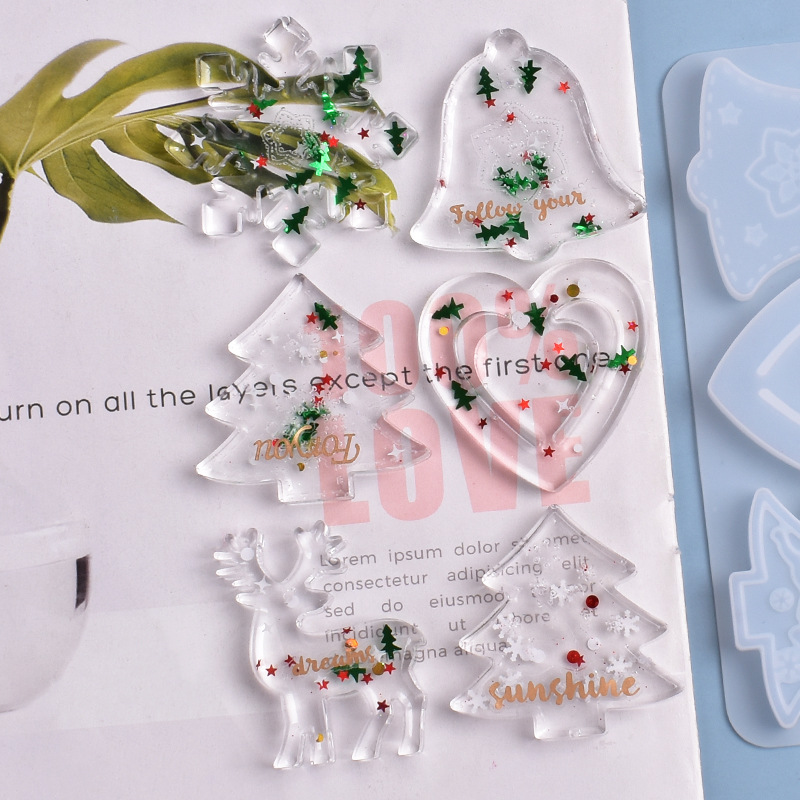 Kerst schimmel DIY hars krista - Resin Art Jewellery recensie en prijs